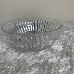 Princess House Crystal Bowl 8" x 3" Vintage 80s